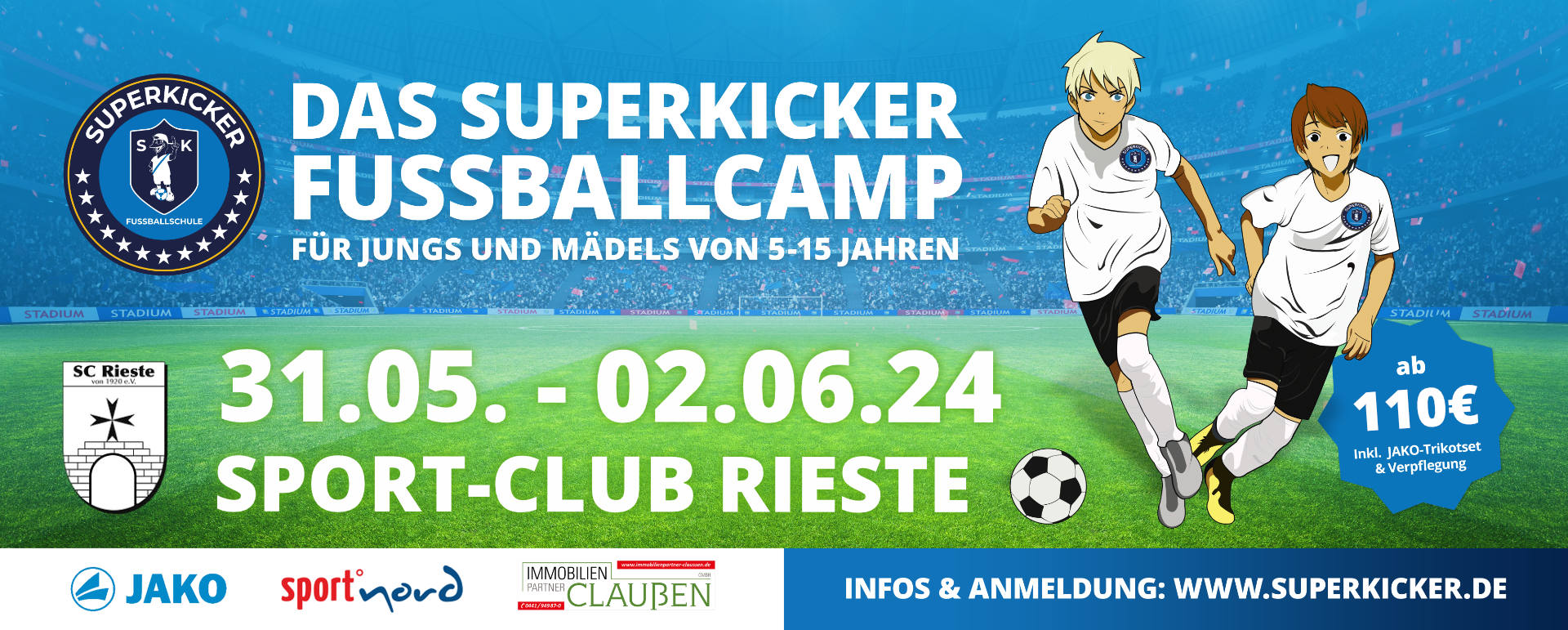 Superkicker-Fußballcamp SC Rieste