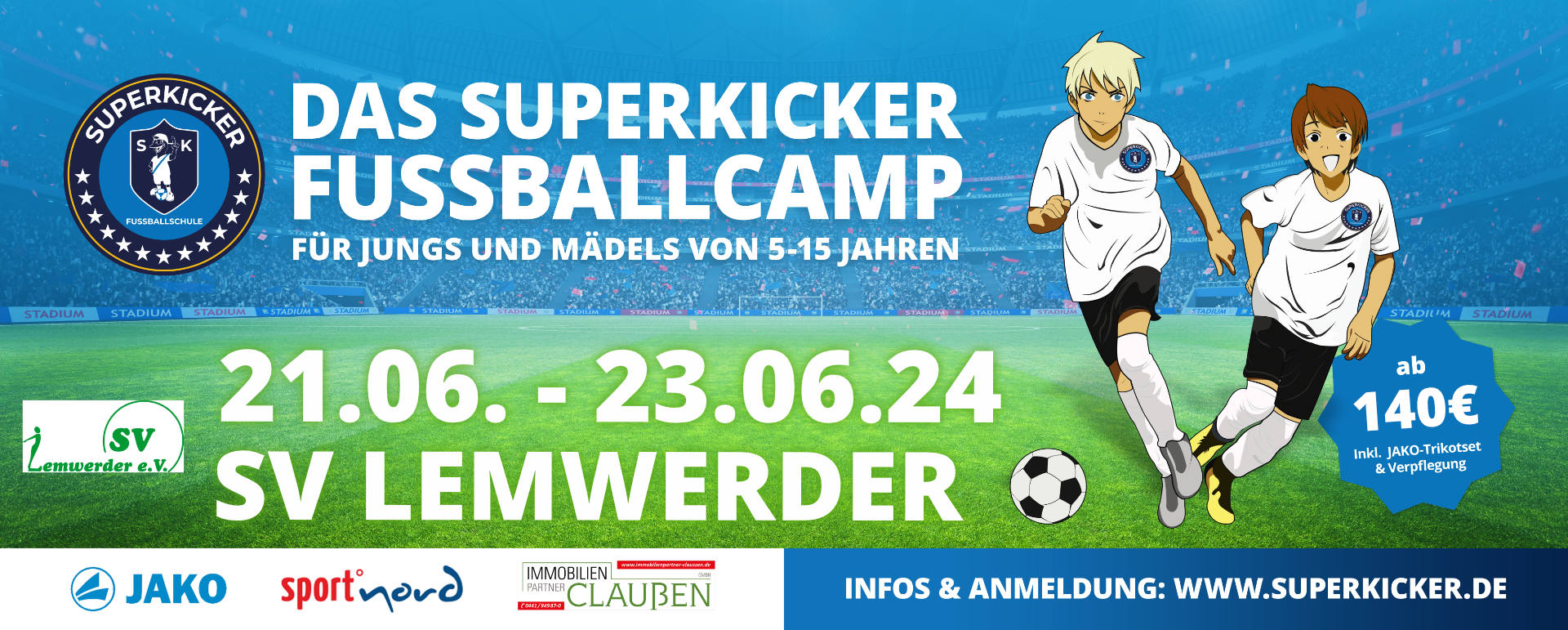 Superkicker-Fußballcamp SV Lemwerder