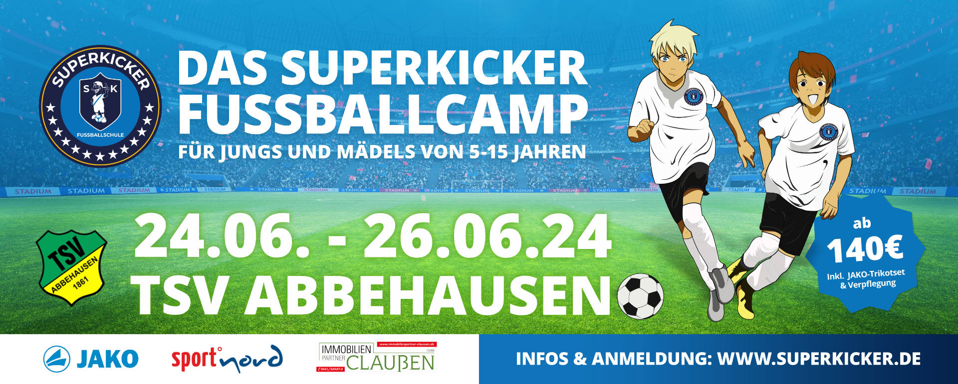 Superkicker-Fußballcamp TSV Abbehausen